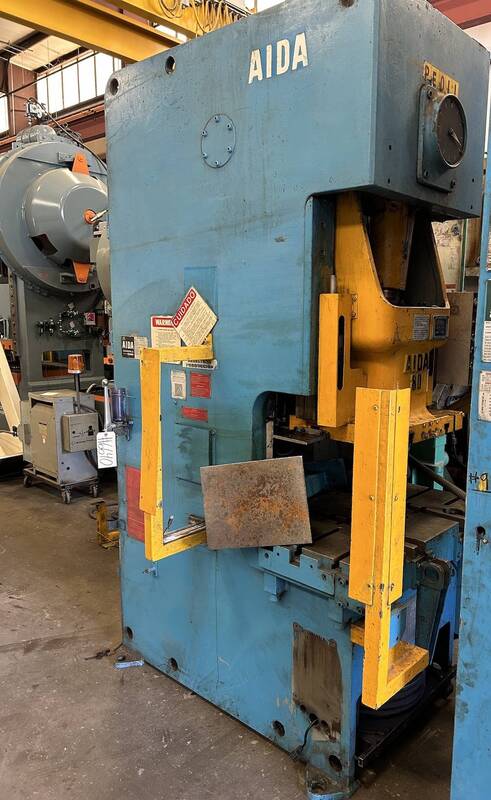 88 Ton, Aida #NC1-80(2), 6.29" stroke, 12.59" Shut Height, 3.14" adj., 37.4" x 23.62" bed, air clutch & brake - Image 1