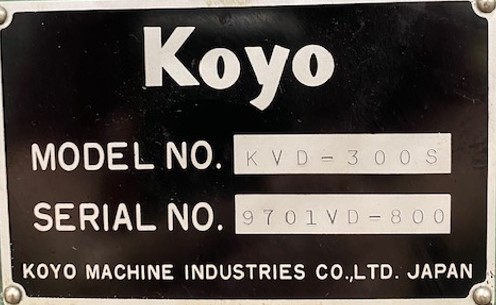 Koyo #KVD-3005, CNC double disc grinder, 12" grinding wheel diameter, 1500 RPM,S44191 - Image 4