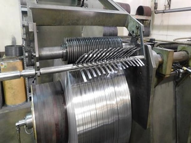 26" x .105" Ruesch #146, slitting line with slip core drum, 20000 lb. - Image 6