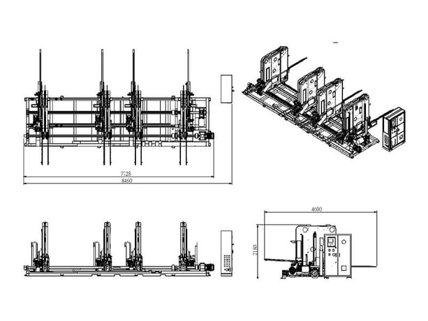 Cam-Wood #FSS-9MLX, Lumber Stacker, 30' long material, 362" L x 8" width x 3.5" thick working dims, 2026, new - Image 3