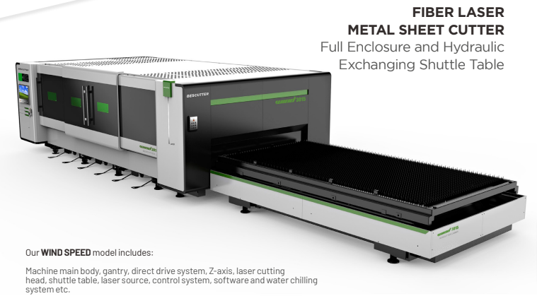 Bescutter #Wind-Speed-2560, Laser Cutting System, 12000 watt, 8' x 26', FSCUT 8000 Control, new - Image 1