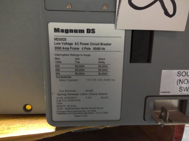2000 Amps, Eaton, MDS 820 - Image 1