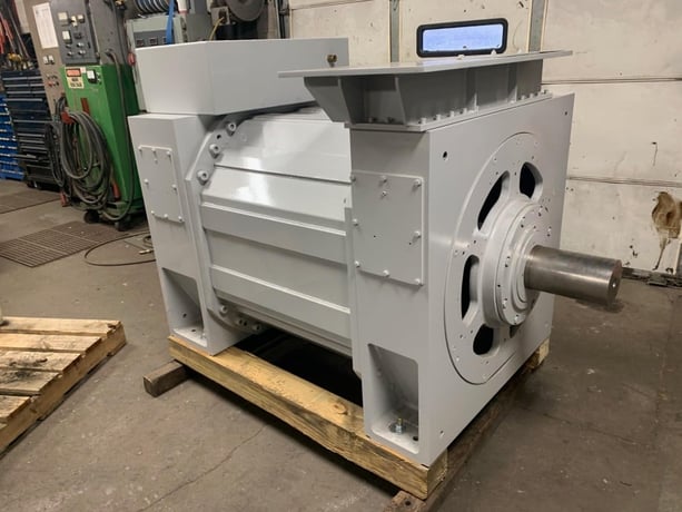 3000 HP 800/1200/1950 RPM Ward Leonard, Frame 5460, DPBB-BV, 40/60/98 Hz, 2300/4000 Volts, surplus - Image 3