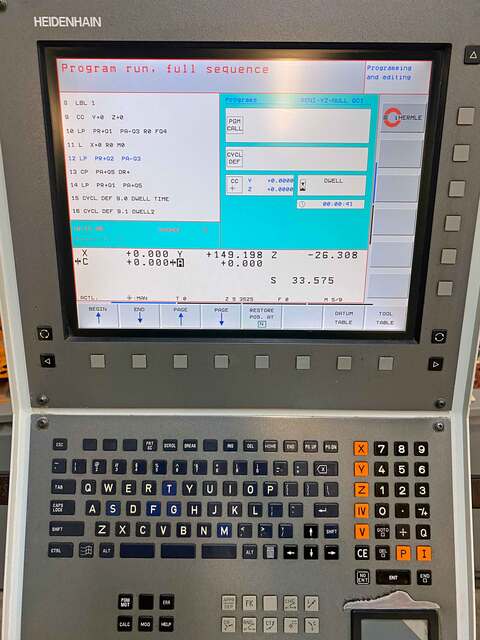 Hermle #C600U, 5-Axis CNC vertical machining center, 30 automatic tool changer, 23.6" X, 17.7" Y, 17.7" Z - Image 3