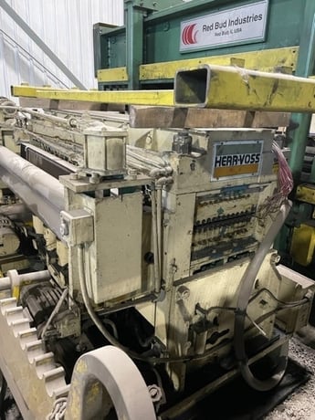 60" x .06" Herr Voss, 4-Hi precision leveler, 21 work rolls, 1.156" work roll diameter, 100 HP - Image 3