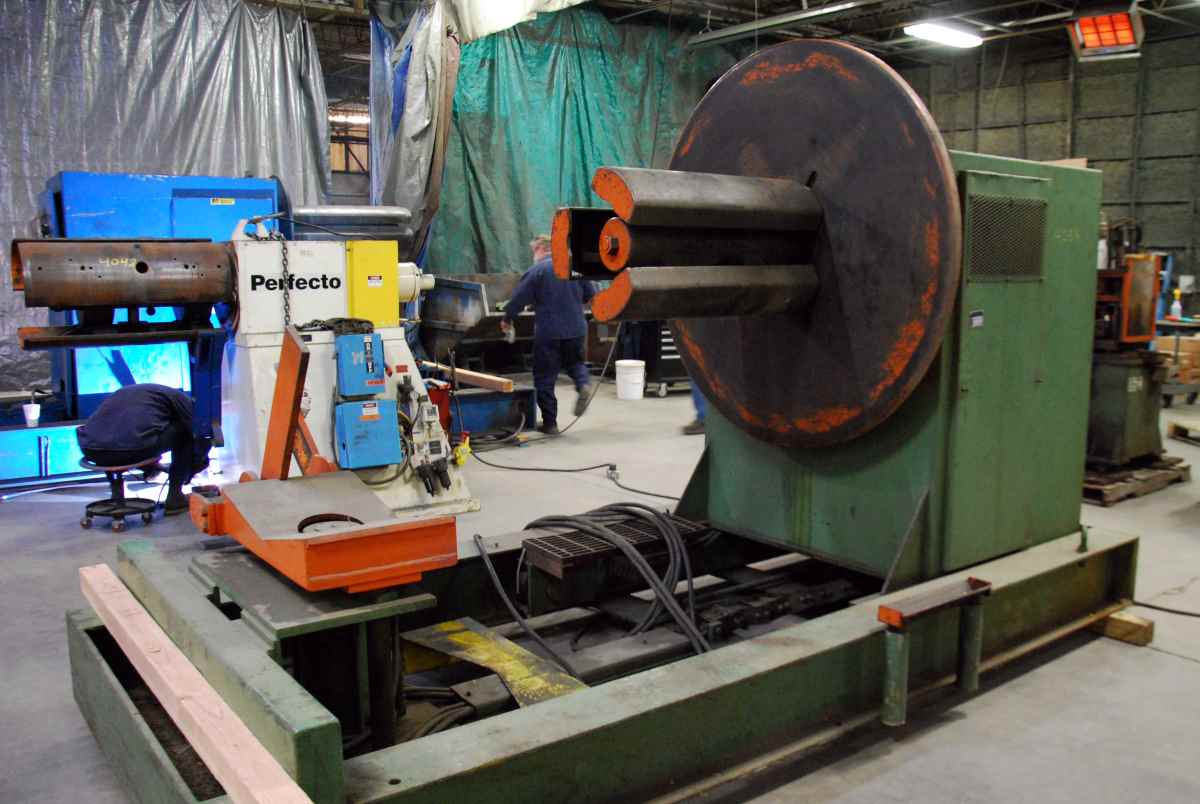 10000 lb. American Steel Line #1000, uncoiler w/ coil car, 24" width, 18"-21" ID, 3-arm hydraulic expansion - Image 4