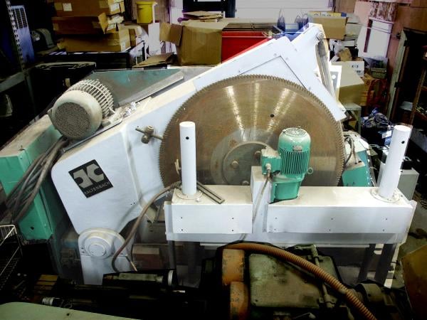 17-1/4" Kaltenbach #HDM1300HGV, 52" blade, 3 extra blades, mitre base, 1970 - Image 2