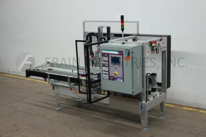 Wexxar #WF30-LTR, automatic, inline case erector, bottom tape sealer, 5-30 cases/minute, mounted on heavy - Image 5