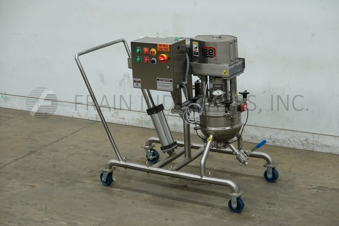 5 gallon Lee #15LD9MT, 316 Stainless Steel double motion 1/2 jacketed kettle, 14" dia x 12" deep with a 6" - Image 1