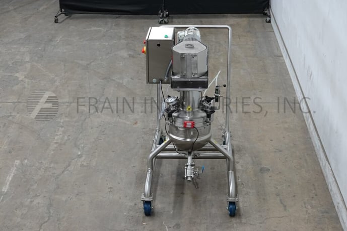 5 gallon Lee #15LD9MT, 316 Stainless Steel double motion 1/2 jacketed kettle, 14" dia x 12" deep with a 6" - Image 3
