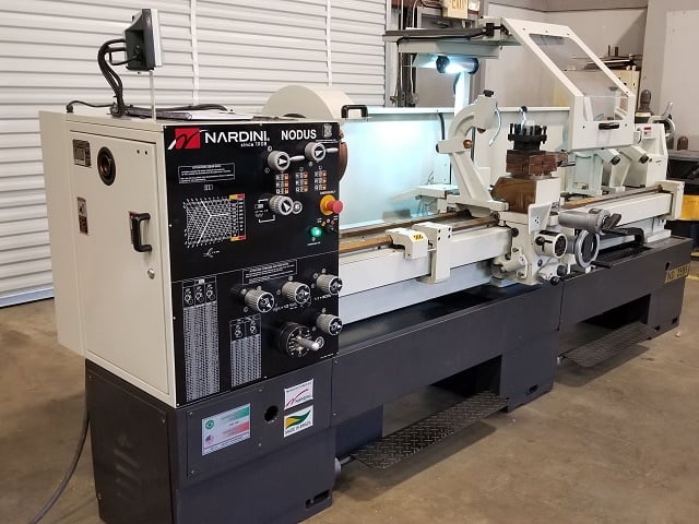 25" x 92" Nardini #ND-325, gap bed engine lathe, 18" swing over cross slide, inch/metric, 3-jaw 10" chuck - Image 2