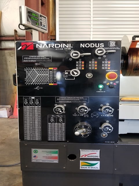 25" x 92" Nardini #ND-325, gap bed engine lathe, 18" swing over cross slide, inch/metric, 3-jaw 10" chuck - Image 6