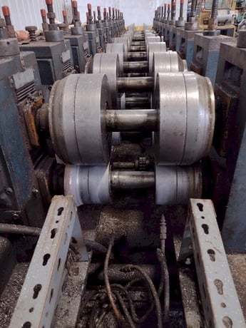 12 Stand, Ardcor / Roll Craft #F-10, adjust width stud rollformer, 5.25" roll space, 2000 - Image 3