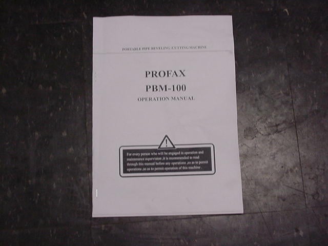 Profax #PBM-100, portable pipe beceling/cutting machine, 4" pipe diameter - Image 6