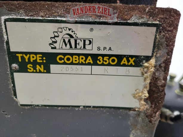 14" MEP / Wilton #Cobra -50AX, cold saw, 350x32x2.5mm blade, 7-7/16" vise opening, #15029 - Image 4
