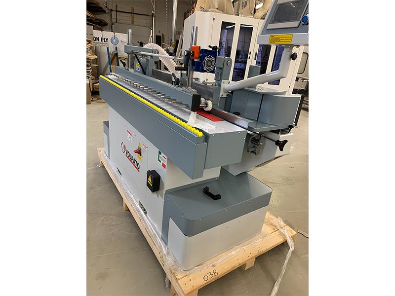 Volpato #LBK-150-ST-1, Feed-Through Profile Sander, 150 x 2640 mm sanding belt, 5 to 25 m/min, 3 kW, 1980 x - Image 1