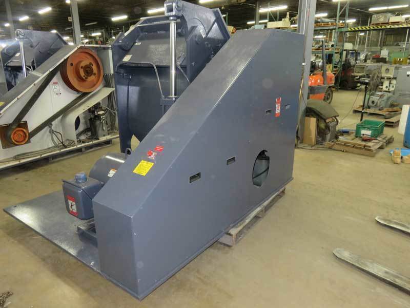 22" x 38" Sem Nemor #G2238, granulator, 100 HP, 5 knife solid rotor, 1 HP hydraulic assist - Image 3