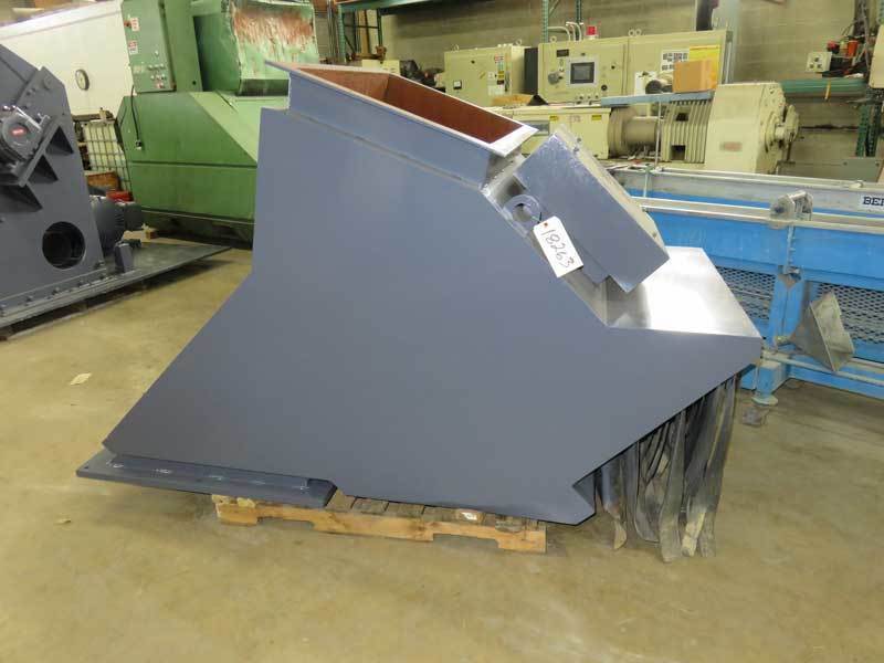 22" x 38" Sem Nemor #G2238, granulator, 100 HP, 5 knife solid rotor, 1 HP hydraulic assist - Image 4