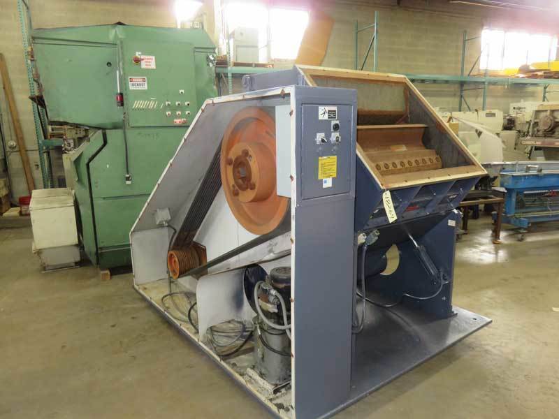 22" x 38" Sem Nemor #G2238, granulator, 100 HP, 5 knife solid rotor, 1 HP hydraulic assist - Image 7
