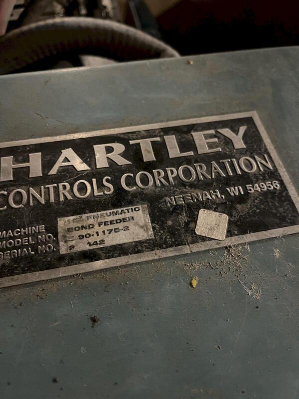 1 Cubic Bond Feeder, Sleeper & Hartley #B-90-1175-2, serial #90-442 - Image 2