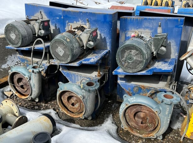 GIW cyclone feed pumps, 6x4, 30 HP Toshiba motor, Ni-hard casing & internals (6 available) - Image 2