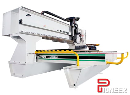 Onsrud #194E, CNC router, 60" x 194" table, 82" X, 236" Y, 12" Z, 18 HP, 24000 RPM, 12 side mount tool changer - Image 6