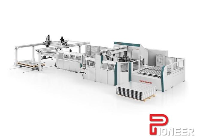 Salvagnini #P4Lean-3816, panel bender, 151.57" L x 6.5" H bending, 157" L x 60" width sheet, 660 kN bending - Image 1