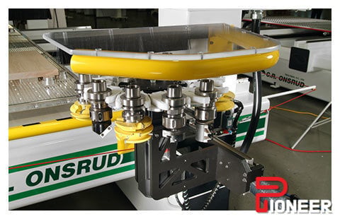 Onsrud #146S, CNC router, 3/4 Axes, 5' x 12' table, 146" X, 72" Y, 11" Z, 3000 ipm, 18 HP, 24000 RPM, 12 side - Image 4