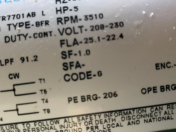 Oneida Air Systems #XXK050346, Cyclone w/After-filter Plenum, 2" SP, 5 HP, 8" inlet, (10) filter bags, 1997 - Image 8