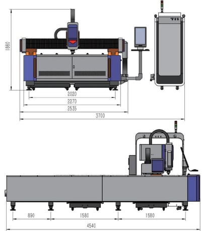 Fiber Laser 3000 watt flatbed open CNC Laser- FINANCING AVAIL. We sell ALL MAJOR Fiber laser manufacturers - Image 4