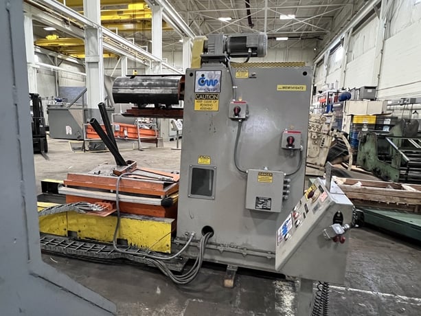 10000 lb. CWP, 24" x .093" servo feed line, 72" OD, 15.5"-20.5" ID, (5) 2.25" diameter roll, 100 FPM, 2013 - Image 5