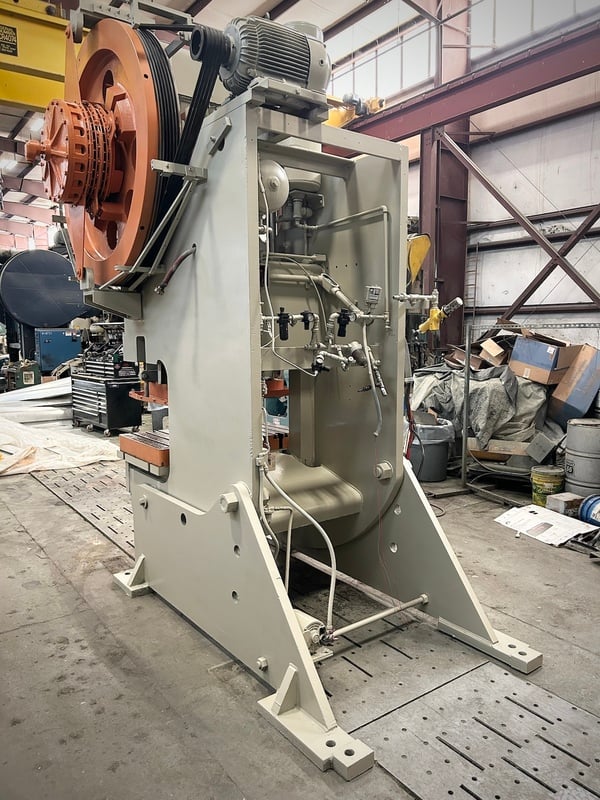 150 Ton, Bliss #C-150, OBI, 6" stroke, 18" Shut Height, 50" x30" bed, 4.5" adj, 70 SPM, air clutch & brake - Image 5