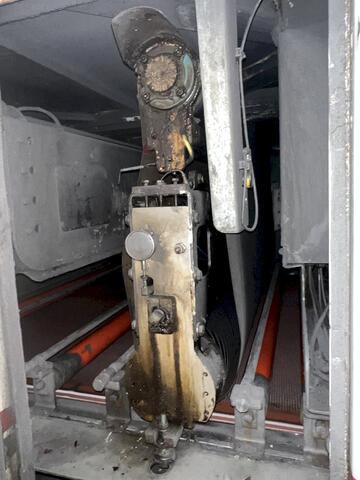 63" Midwest Automation #N3-6375, 3 head wet type belt deburring grinding machine, #18225 - Image 8
