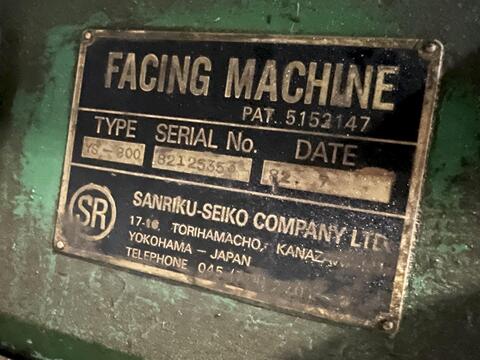 Sanriku #YS-800, heavy duty pipe facing machine, Stock 17948 - Image 3