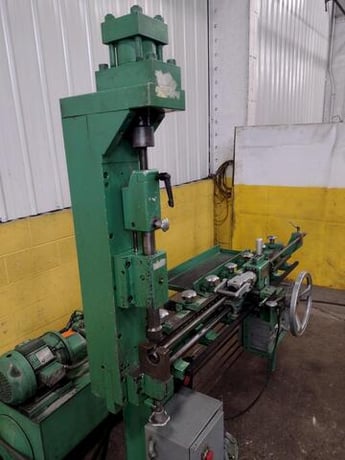 4-1/8" x 48" Carson #CHP-1H, tube end punch forming machine, hydraulic, #17891 - Image 5