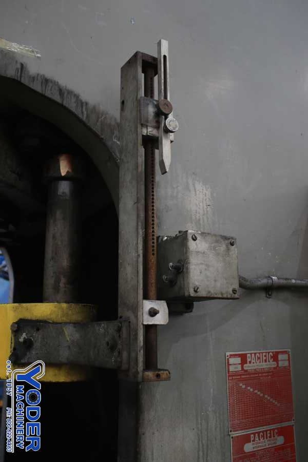 300 Ton, Pacific #300PFII Pressformer-II, hydraulic C-frame press, 12" stroke, #76330 - Image 8