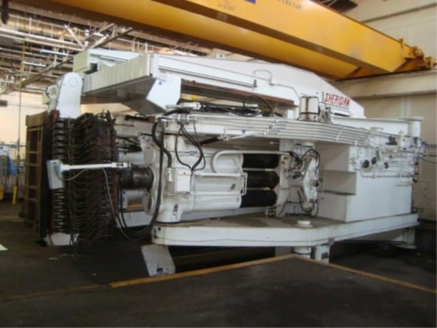 Sheridan #TC-L300/90-R, CNC stretch forming press w/DeMott 3423 CNC controller - Image 4