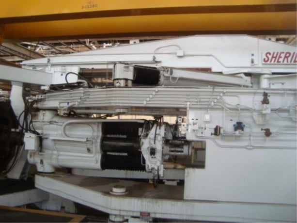 Sheridan #TC-L300/90-R, CNC stretch forming press w/DeMott 3423 CNC controller - Image 5