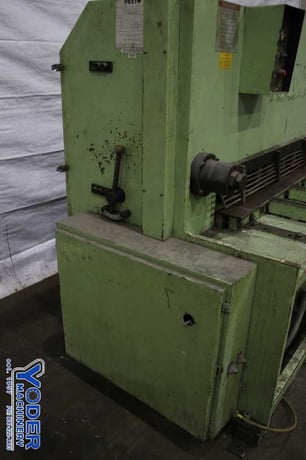 1/4" x 10' Pexto #10UH25, hydraulic shear, 36" front operated power back gauge, 20 HP, single & continuous - Image 3