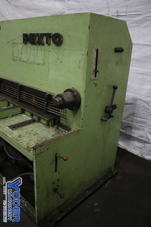 1/4" x 10' Pexto #10UH25, hydraulic shear, 36" front operated power back gauge, 20 HP, single & continuous - Image 8