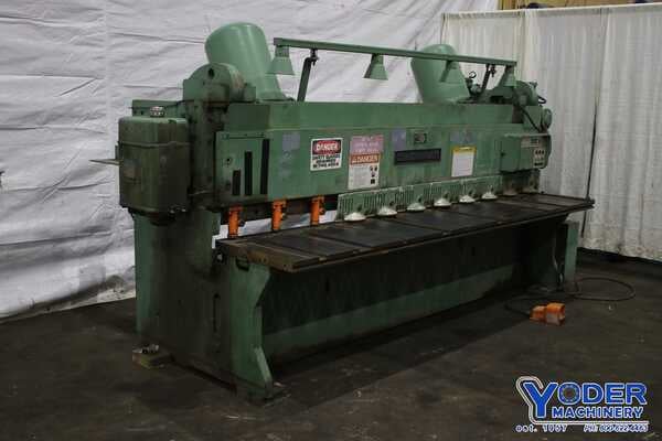 1/4" x 10' Cincinnati #2CC10, power squaring shear, 36" front operated power back gauge, 13 hold downs, #76284 - Image 1