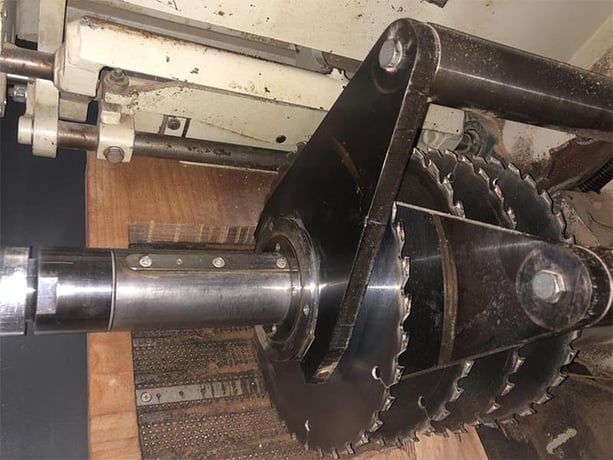 12-1/4" Raimann #KR-310-2M, Shifting Blades Multi-Blade Rip Saw, w/ 2 moving blade, 12-1/4" width capacity - Image 4