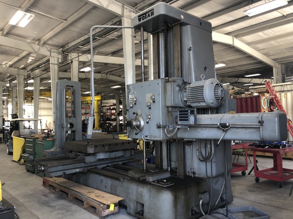 4.25" Wotan #B110, CNC table type horizontal boring mill, 49" x55" table, 55" X, 54" Y, 1000 RPM - Image 1
