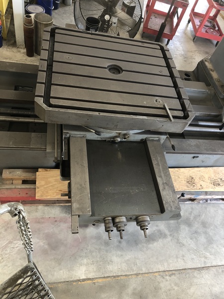 4.25" Wotan #B110, CNC table type horizontal boring mill, 49" x55" table, 55" X, 54" Y, 1000 RPM - Image 3