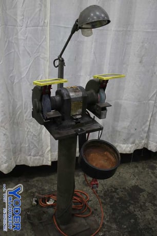 Craftsman #395, double end grinder, 8" dia x 1" width wheel, work light, 1/2 HP, #76298 - Image 2
