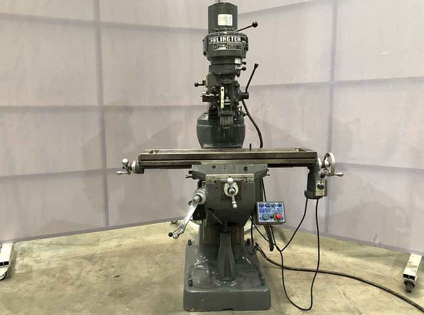 H Lioho #LH-1-1/2-Arlington, vertical mill, 9" x42" table, 1.5 HP, R8, X-Axis power feed - Image 1