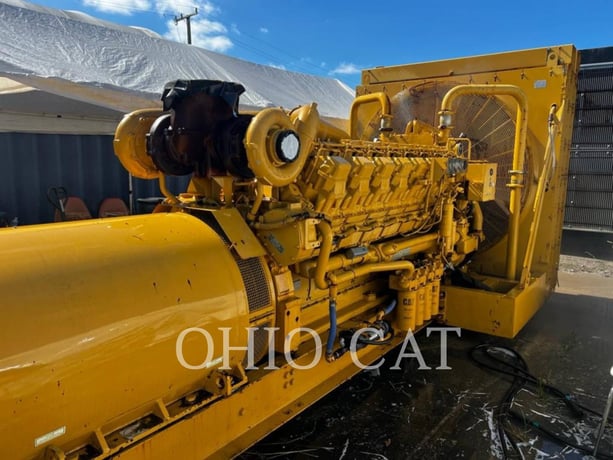 1400 KW Caterpillar 3516, Stationary Generator Set, Diesel, 1500 RPM, 400V, 485 hours, 1990 - Image 4