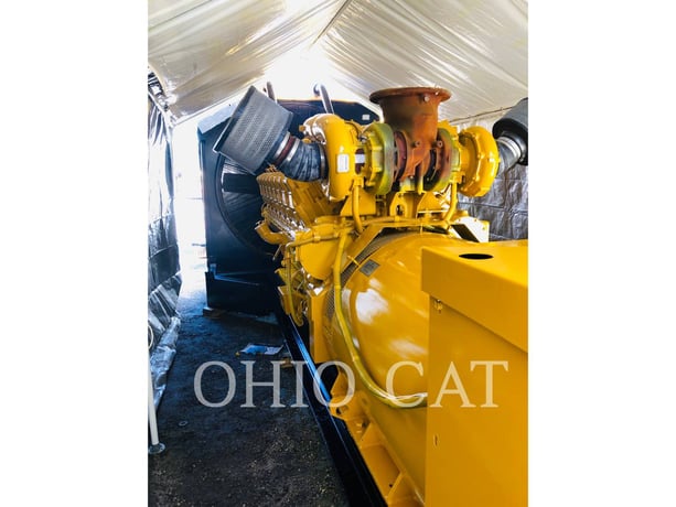 1750 KW Caterpillar 3516, Stationary Generator Set, Diesel, 1800 RPM, 480V, 900 hours, 1989 - Image 2