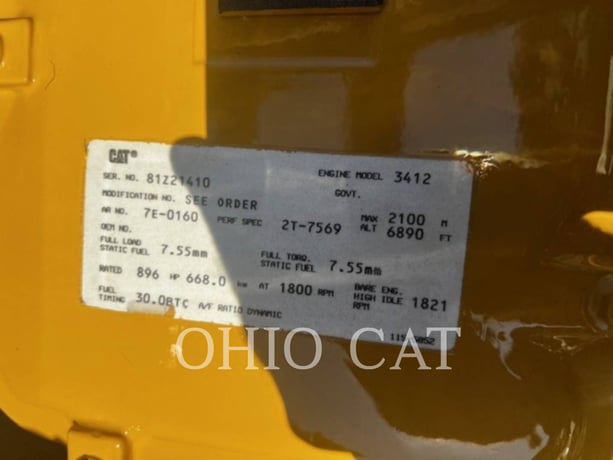600 KW Caterpillar 3412, Stationary Generator Set, Diesel, 1800 RPM, 480V, 1350 hours, 1997 - Image 4