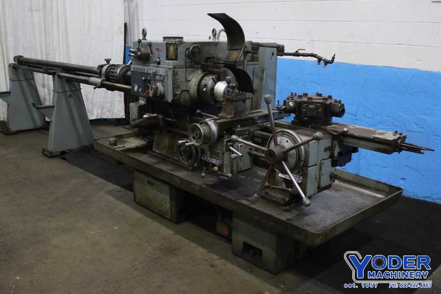 No. 4 Warner & Swasey, M4640, ram type turret lathe, 18-1/8" swing, 3-jaw chuck, #76433 - Image 2